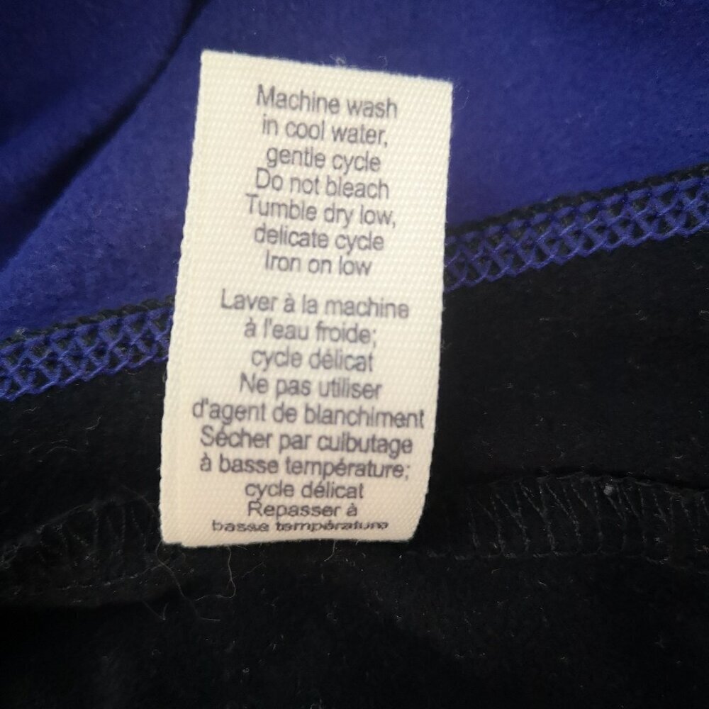 Nevada Ladies Size Large Fleece Lined Full Zip Purple & Black Athletic Jacket - Picture 5 of 9